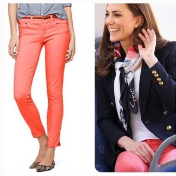 Jcrew ankle toothpick jeans light pink Pants - Picture 2 of 5